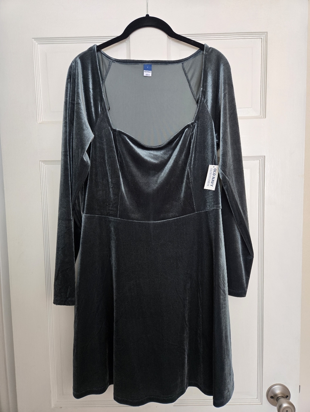 NWT Velvet Square Neck Dress